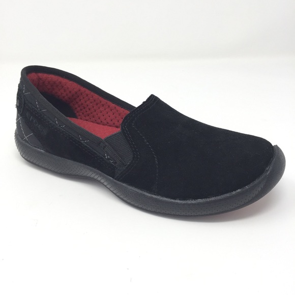 CROCS Shoes - Crocs black suede slip on shoes